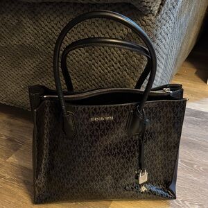 Michael Kors Black Monogram Tote